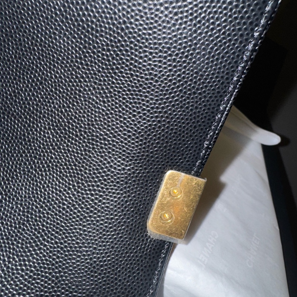 Chanel Boy Bag Medium Black w/Gold Hardware - Picture 14 of 17